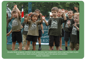 Children at the Escuela Verde school