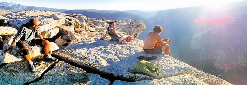 On top of Half Dome, me NOT