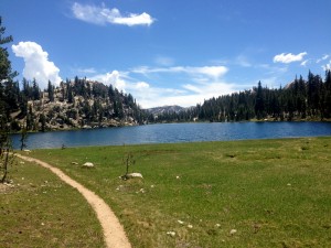 Trail arc due to water hazard