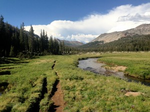 Escape route from Benson Lake