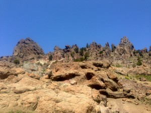 Volcanic crags