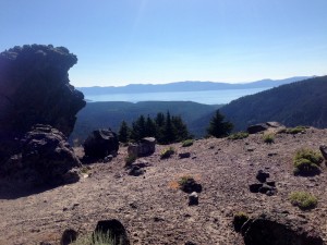 Lake Tahoe as horizon