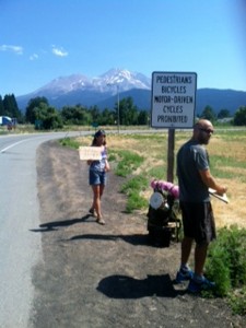Hitching out of Mount Shasta