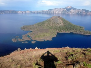 Crater Lake and my friend